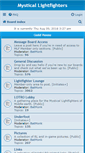 Mobile Screenshot of mysticallightfighters.com