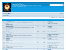 Tablet Screenshot of mysticallightfighters.com